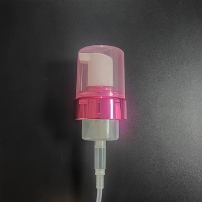 K515 Parlak Pembe PE Dökülmez Sıvı Sabun Köpük Pompası Kapaklı