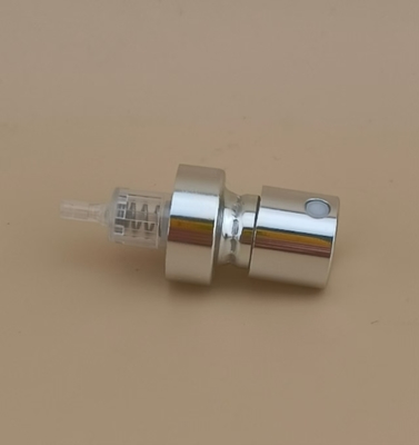 Gümüş Alüminyum Düğme ince Crimp püskürtücüsü Parfüm için küçük ev K401-1