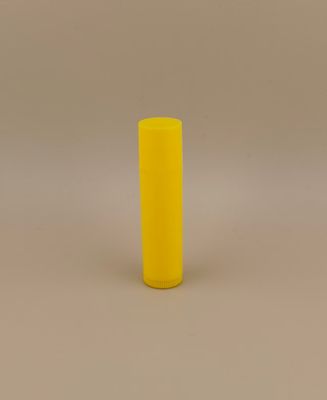 Plastik Rujlar Küçük Pürüzsüz Sarı Dudak Balsamı Ambalajı Pembe Kapaklı