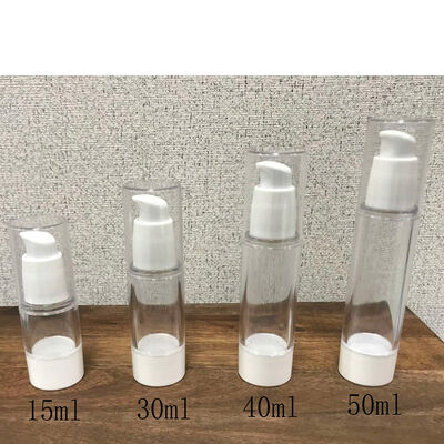 Kozmetik Havasız Şişe 15ml 30ml 40ml 50ml Kozmetik Losyon Fine Mist Spray Havasız Pompa Şişe