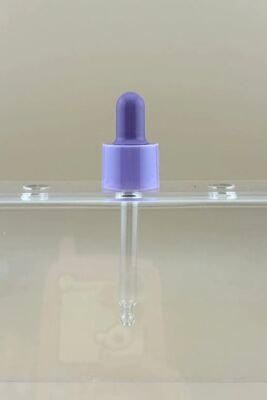 Özel 18/412 Essential Oil Bottle Glass Pipette Dropper Plastik PP Yumuşak Dropper
