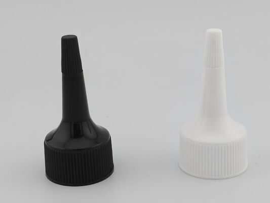 Şişe dağıtıcı kapağı 24 mm Beyaz Dibli Kapama vida kapağı