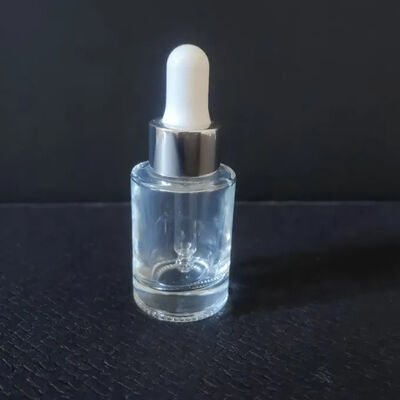 Yuvarlak Siyah Açık Saf Sıvı Serum Cilt Bakımı için Cam Damla Şişesi 5ml 10ml 15ml 20ml 30ml 50ml 100ml