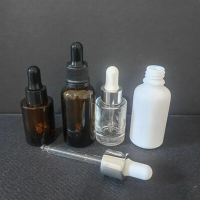 Cümleci Boş Kozmetik Amber Cam Vücut Yağı 15ml 20ml 30ml Damla Şişesi
