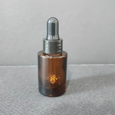 Elektrokimyasal Alüminyum Altın Gül Halkası ile 50 ml Şeffaf Cam Damla Şişesi