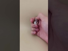 Kişiselleştirilmiş Gümüş Alüminyum Düğme Parfüm için ince Crimp Sprayer vida K405-1