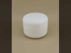 Beyaz Sertifikalı Kadın Cilt Bakımı Plastik Krem Kavanozu Vidalı Kapaklı