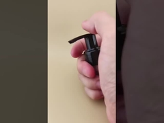 Parlak Siyah Losyon Pompası Sol-Sağ Kilitli K201-9 Deri Bakım Şişeleri için