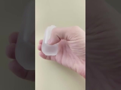 Temel için yuvarlak köşe kalınlığındaki açık cam şişe