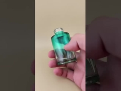 Yeni Tasarım Kademeli Değişim Koyu Açık Yeşil Yumuşak Cam Şişe Essence için