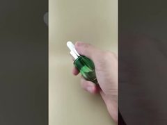 Yeni Tasarım Açık Kademeli Değişim Koyu Yeşil Pürüzsüz Damlalıklı Şişe K-GBL30 Esans İçin