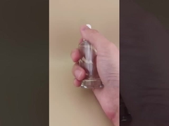 Hassas Tasarım Şeffaf Pürüzsüz Küçük Kare Damlalıklı Esans Şişesi