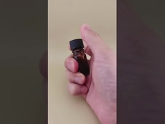 Zekice tasarlanmış Kesin Kahverengi Düz, Yuvarlak Cam Şişe