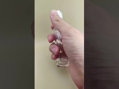 Hassas Tasarım Şeffaf Pürüzsüz Yuvarlak Uzun Damlalıklı Esans Şişesi