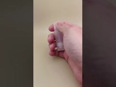 Dudak rujları için açık küçük elipse dudak balsamı ambalajı