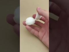 Beyaz Plastik Küçük Küresel Kapak Kozmetik Şişeler için