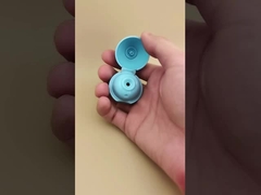 Gökyüzü Mavi Plastik Kozmetik Şişeler için Yumuşak Küresel Kapağı