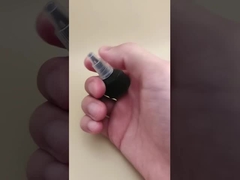 Siyah Plastik Oluklu Boya Şişesi Jöle Kapağı