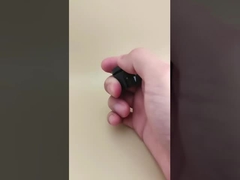 Kozmetik Şişeler için Siyah Plastik Yuvarlak Pürüzsüz Kapak