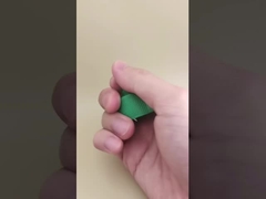 Yeşil Plastik Oluklu Boya Şişesi Jöle Kapağı