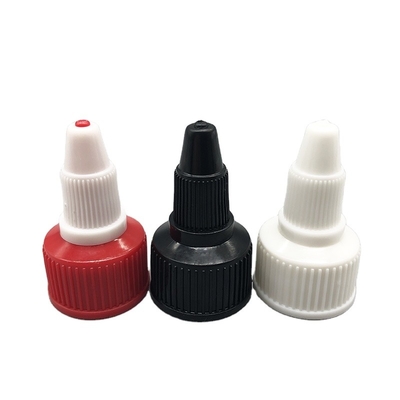 K905-2 Twist Top Plastik Kapak Alkaliye Dayanıklı Geri Dönüştürülebilir Sızdırmaz