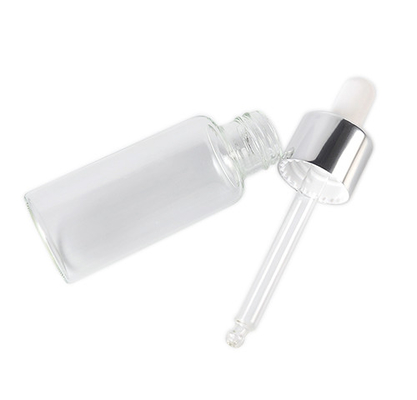 K1003 Şeffaf Cam Serum Damlalıklı Şişeler Dökülmez Alkali Dirençli