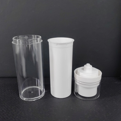 Kapasite 50ml-120ml Havasız Pompa Şişesi Beyaz Siyah Şeffaf