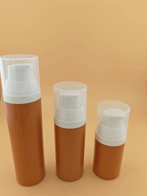 Kozmetik ambalajı için 15 ml 30 ml 50 ml Plastik Açık Havasız Pompa Kozmetik Şişe