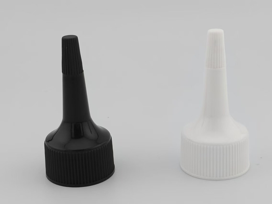 PP şişe dağıtıcı kapağı 24 mm Beyaz Dibli Kapama vida kapağı