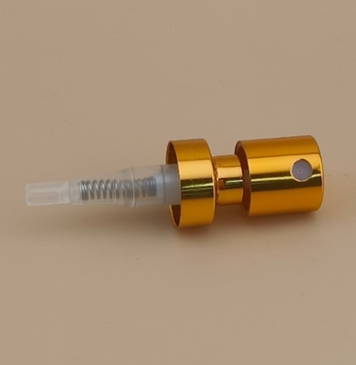 Kahverengi Alüminyum Düğme ince Crimp püskürtücüsü Parfüm için Büyük Konut K402-1