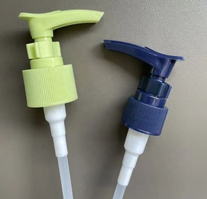 Yeşil Özel PP Malzeme Losyon dağıtıcı pompası sıvı sabun deri bakım losyonu için klip kilidi ile