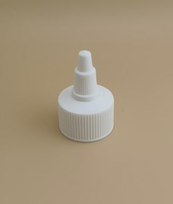 Beyaz Plastik Oluklu Boya Şişesi Jöle Kapağı