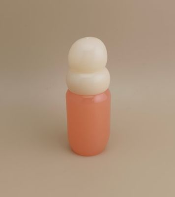 Kız Parfümü için Pembe Cam Şişe Pirinç Beyaz Kapaklı