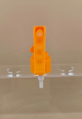 Saç makinesi için turuncu plastik mini tetikleyici püskürtücü