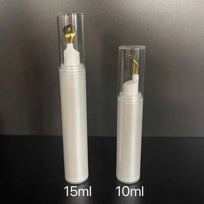 10 ml 15 ml Mini Havasız Pompa Şişesi PP Plastik Göz Serumu Krem Havasız Şişe