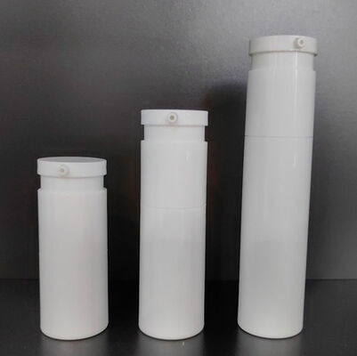 Lüks Özel Beyaz Mat Büküm Havasız Pompa Şişesi 30 ml ABS Pompa Kafalı Plastik Pompa Şişesi