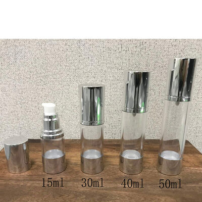 15ml 30ml 40ml 50ml Kozmetik Havadan Yoksun Şişe Vücut Kremi Hava geçirmez Havadan Yoksun Pompa Şişe