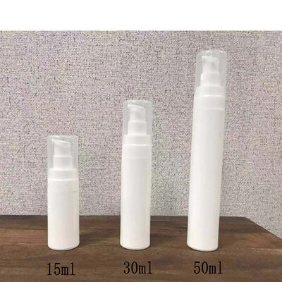 30ml PP Plastik Yuvarlak Silindir Hava Sıcak Şişe Açık Kapağı PP Hava Sıcak Pompa Deri Bakımı