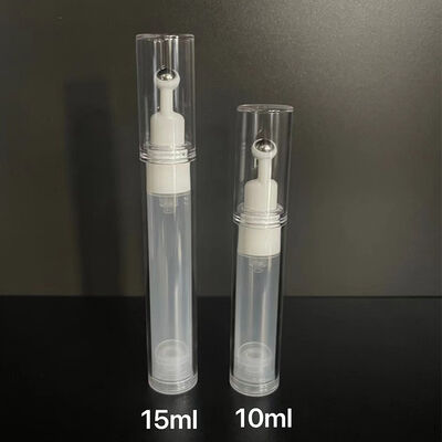 Çevre dostu 15ml 30ml 45ml 50ml Şeffaf Boş PP Plastik Kozmetik ambalaj konteyneri Serum losyon hava içermeyen pompa şişesi