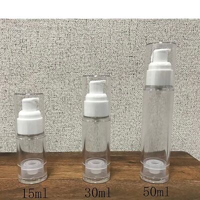 5ml 10ml 15ml Beyaz Pembe Mavi Siyah Hava Sıktırıcı Pompa PP Şişe Hava Sıktırıcı Kozmetik Seyahat Lüks Hava Sıktırıcı Şişe