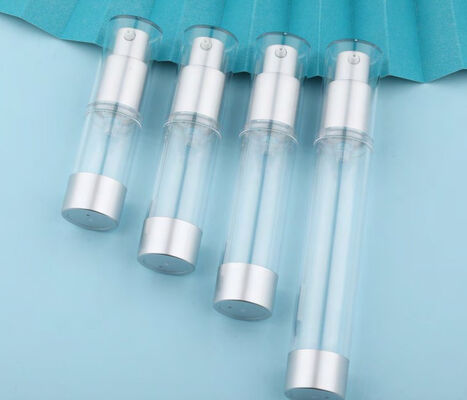 Toptan boş plastik losyon serum kozmetik ambalajlar esanslı yağlar havasız pompa şişesi
