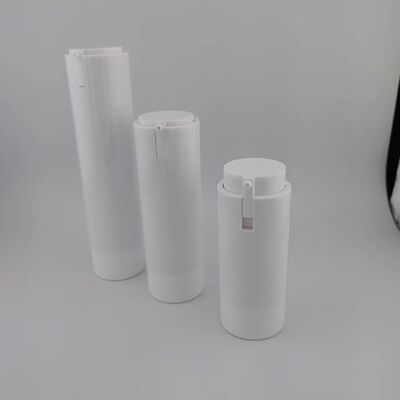 Kozmetik Paketleme 30ml Havasız Pompa Şişe Beyaz Plastik Şişe Losyon Pompa PP Şişe