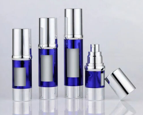 Kozmetik Cilt Bakım Losyonu Krem Serum Havasız Pompa Şişesi Vakumlu Plastik 30ml
