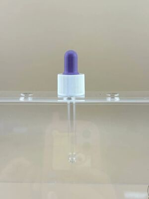 Özel 18/412 Essential Oil Bottle Glass Pipette Dropper Plastik PP Yumuşak Dropper