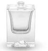 Cam Parfüm Şişesi 100ml kare cam şişe püskürtücü ile açık şişe