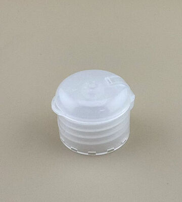 Plastik şişeler için çift duvarlı Flip Top vida kapağı 24 mm plastik