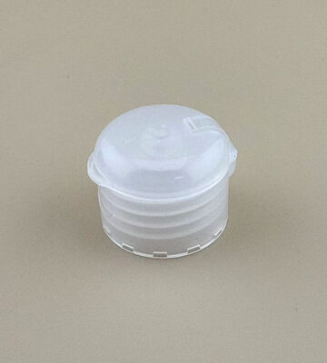 Beyaz Kozmetik Şişe Kapağı 28mm Şişe Kapağı Yuvarlak Plastik El yıkama sıvısı için