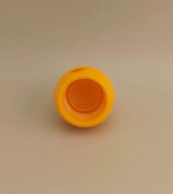 Sarı Plastik Pürüzsüz Mat Küresel Kapak Kozmetik Şişeler için