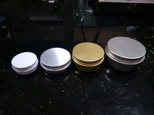 5ml 15ml 30ml 50ml 100ml 150ml 200ml Alüminyum Kap Altın Alüminyum Teneke Kavanoz Kozmetik Krem Paketleme için Metal Alüminyum Kavanoz