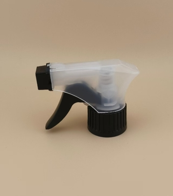 Trigger Pump Sprayer K101-4 Saç makinesi şişeleri için siyah ve berrak plastik PP